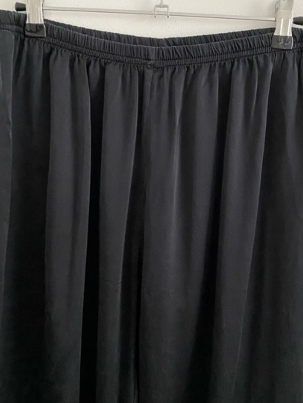 Texere Silk Hand Painted 100% Silk Black Pajama Set Shirt & Pants Medium - Picture 5 of 9